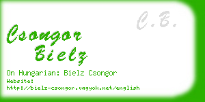 csongor bielz business card